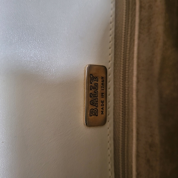 Bally logo canvas print white leather - Picture 6 of 12